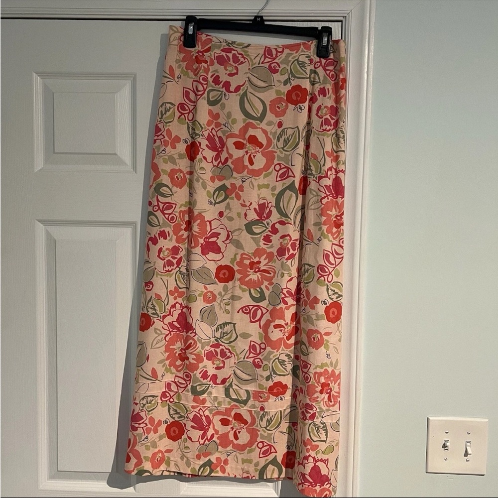 Napa Valley Vintage Floral Midi Skirt